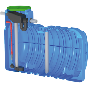 CUVE A ENTERRER AVEC FILTRE+SIPHON+ASPIRATION CEFS 3000