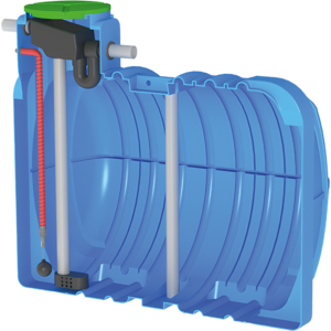 CUVE A ENTERRER AVEC FILTRE+SIPHON+ASPIRATION CEFS 5000